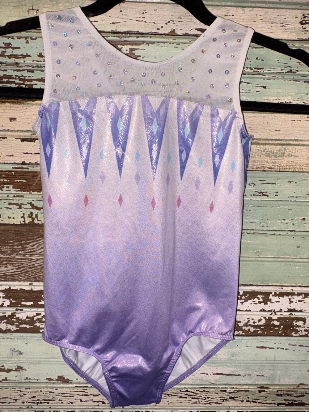 Kids Purple Sparkle Dance Leotard